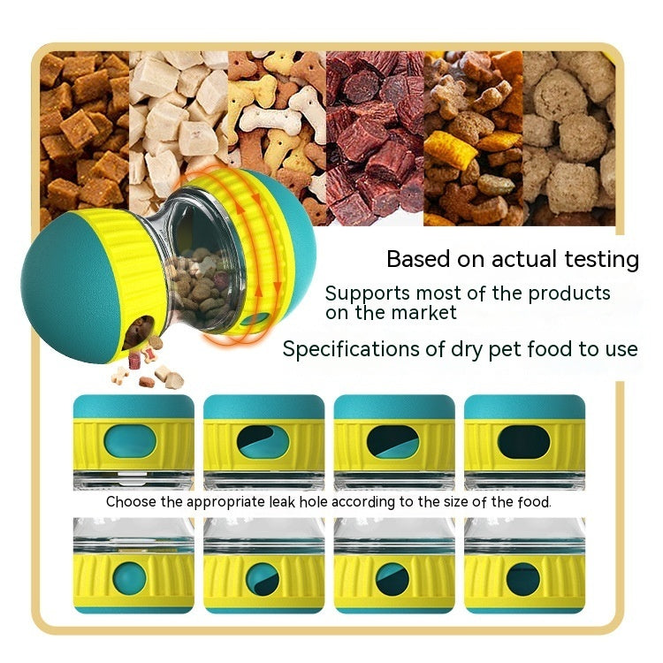 Food Dispensing Dog Toy Tumbler by Leaky foods..