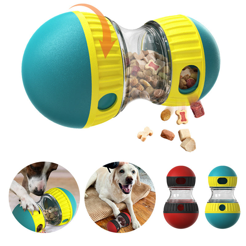 Food Dispensing Dog Toy Tumbler by Leaky foods..
