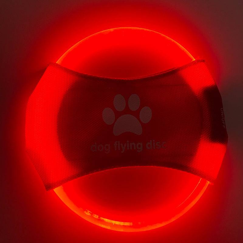 Dog Flying Discs Light Glowing LED For Pets